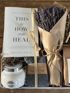 an open box filled with items from the book this is how you heal by brana west