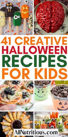 four creative halloween recipes for kids