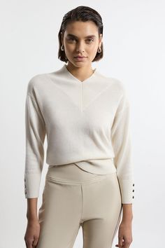 Step Out In Confidence In Our Knit Jumper, Made With High Quality Knit Fabric With Cashmere, Featuring A Relaxed Fit And A Wide V Neckline. Wear It With Tailored Trousers Or Jeans, Shorts Or A Maxi Skirt, For Every Day Looks With Impact. Cashmere Knitted Wide V Neck Jumper High Quality, Knit Cashmere Fabric Wide V Neckline Comfortable, Relaxed Silhouette Ribbed Detailing At Waist And Cuffs Clothing Apps, Dress Leather Boots, Petite Wedding Guest Dresses, Plus Size Workwear, Cashmere Fabric, Petite Coat, Black Tie Dress, Fall Outfits For Work, Karen Millen