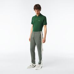 Assert your style with these trackpants. A bold print for 100% crocodile style. Lacoste Outfit, Mens Monogram, Shoes And Sneakers, S Monogram, Lacoste Men, Print Pants, Monogram Prints, 2024 Collection, Bold Prints