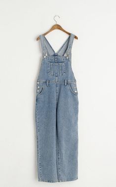 Denim Dungarees, Blue Denim, Full Length, Size 10, Pants, How To Wear, Blue