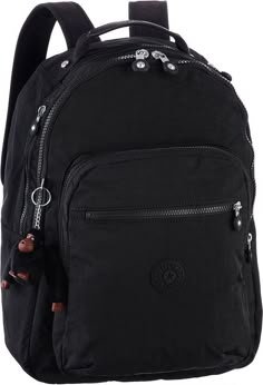 Black Kipling Backpack, Kipling Backpack Aesthetic, Cute Backpacks For School, Girl School Supplies, Kipling Backpack, Backpack Handbags, Backpack Outfit, Kipling Bags