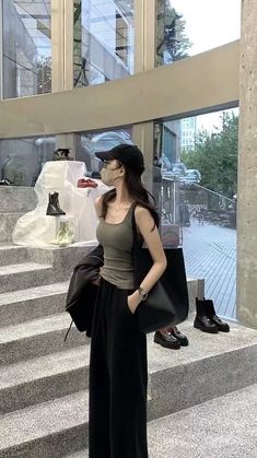 Black And White Short Dresses, Douyin Fashion, Simple Outfit, Next Fashion, Easy Trendy Outfits, Business Casual Outfits