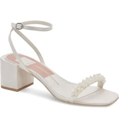 Dolce Vita Zalima Sandal | Nordstrom Wedding Shoes Lulus, Quinceanera Shoes Low Heels, Simple White Dress Shoes, Bridal Shoes Block Heel Sandals, No Heel Bridesmaid Shoes, Homecoming Shoes Flats White, Ridesmaid Shoes, Low Heel Bridal Shoes Sandals, Low Heel Bridal Shoes Chunky