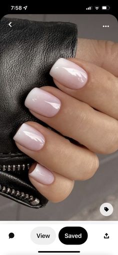 French Manicure Nails, Subtle Nails, Bride Nails, White Nail, Design Square, Neutral Nails, Bridal Nails