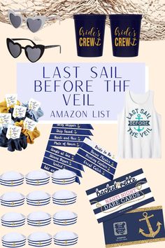 an assortment of items including sunglasses, t - shirts and other items