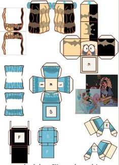 the paper doll is made to look like it has been cut out and put together