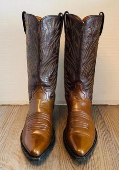 Vintage Dan Post Mens Brown Leather Cowboy Western Boots, 8 D. Good condition.  Mens; 8 D  Womens; 9.5 Best Cowboy Boots, Dan Post, Mens Cowboy, Mens Cowboy Boots, Cowboy Western, Mens Shoes Boots, Western Cowboy Boots, Men's Boots, Western Cowboy