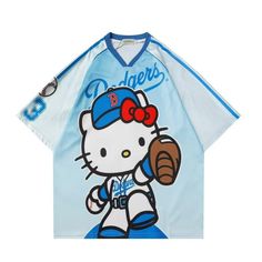 Kitty Sports T-shirt Fast Dry KI575 Stay cool and dry while staying adorable in our Kitty Sports T-shirt. With fast-drying technology, this shirt is perfect for any active kitty lover. Keep comfortable and cute all day long! Sanrio Shirt, Japanese Graphic Tee, Hello Kitty Shirts, Savannah Style, Disney Fits, Cutest Outfits, Cute School Stationary, Stationary School, Cute Graphic Tees