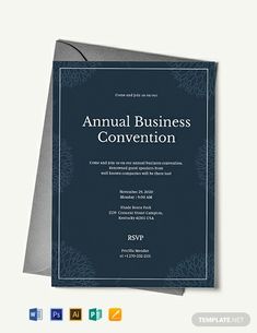 an annual business convention flyer template