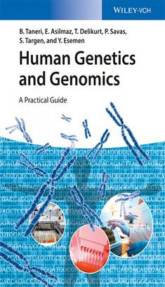 the book cover for human genetics and genomics, with images of people in