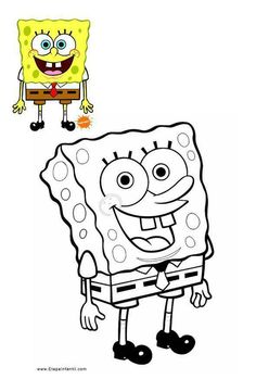 spongebob coloring pages for kids to print out and color with the spongebob