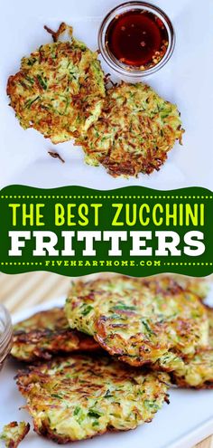 Another easy zucchini recipe your family will love! Creamy on the inside with a crispy exterior, these easy zucchini fritters are the BEST. Save this grated zucchini recipe and try this vegetable side dish! Green Bean And Zucchini Recipes, Baked Zucchini Fritters Recipe, Easy Zucchini Recipes Side Dishes, Grated Zucchini Recipes Healthy, Zucchini Recipes Blackstone, Quick Zucchini Recipes Side Dishes, Zucchini Ideas Healthy Recipes, Zucchini And Spinach Recipes, Zucchini Recipes Stovetop