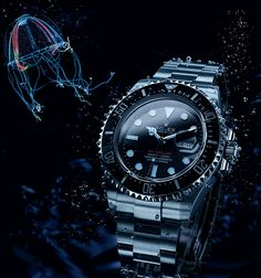 Creatures of the deep: Colobonema sericeum and the Sea-Dweller. Creatures Of The Deep, Rolex Milgauss, Rolex Yacht Master, Fossil Watches