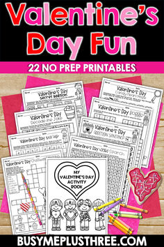 valentine's day fun printables for kids to practice their feelings and feelings