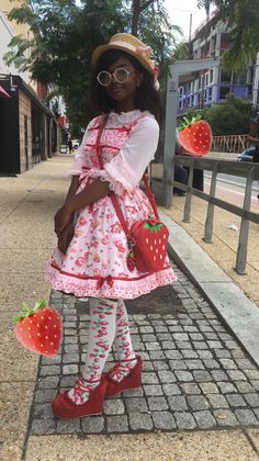 Strawberry Outfit, Kawaii Fashion Outfits, Pink Sugar, Afro Punk, Character Outfits