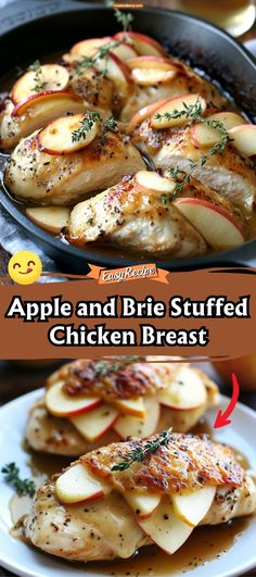 an image of apple and brie stuffed chicken breast