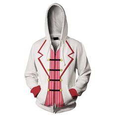 Hazbin Hotel TV Lucifer Morningstar Cosplay Hooded Sweatshirt Unisex Casual Streetwear Zip Up Jacket Coat · Material: Polyester · Including: Hoodie · Size chart: Size(cm) Chest Length Shoulder Sleeve S 104 63 42 60 M 107 65 43 62 L 110 67 44 64 XL 113 69 45 66 XXL 116 71 46 68 XXXL 119 73 47 70