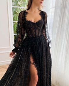 Vintage Black Dress, Gala Dinner, فستان سهرة, Dress Crafts, Black Gown, Black Wedding Dresses, Dinner Outfits, Gowns Of Elegance, Black Wedding