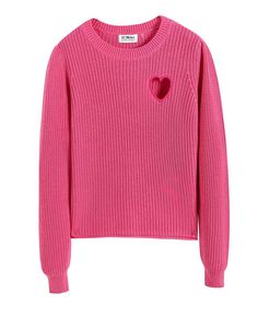 Valentine TOPS 27 Miles FUCHSIA X-SMALL Valentine Sweater, Knit Wear, Heart Clothes, Winter Inspo, Heart Sweater, Valentines Outfits, Girls Valentines, Fall Clothes, Fuchsia Color