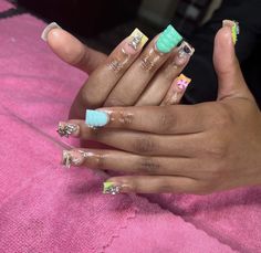 Simple Duck Nails, Nail Options, Nail Board, White Acrylic Nails, Her Nails