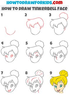 Tinkerbell Drawing Easy Step By Step, How To Draw Tinkerbell Step By Step, How To Draw Tinkerbell, How To Draw A Fairy Step By Step, How To Draw Disney Princesses, Easy Disney Drawings Step By Step, How To Draw Disney Characters Step By Step, Easy Cartoon Drawings Step By Step, How To Draw Disney Characters