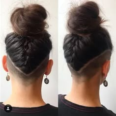 30 Hideable Undercut Hairstyles for Women You'll Want to Consider | Glamour Nape Undercut Designs Simple, Undercut Hair Designs, Undercut Hairstyles Women, Undercut Long Hair, Undercut Designs, Shaved Side Hairstyles, Shaved Hair Designs, Shorthair Hairstyles, Side Hairstyles