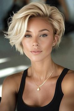 Messy Bob Side Part, Short Flirty Hairstyles, Short Hairstyle Women Bob Layered, Woman’s Short Hair, Short Layered Messy Hairstyles, One Side Short One Side Long Hair, Short Hairstyles For Double Chin Face, Hairstyle Bob Short, Blonde Short Bob Hairstyles