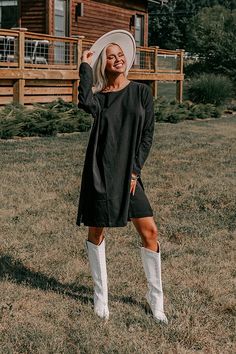 - Add this fall fashion staple to your everyday wardrobe! - Unlined material - A round neckline - Long sleeve - A relaxed silhouette that ends in a straight mid-thigh length hemline with accent side slits Fall Fashion Staples, Everyday Wardrobe, Fall Fashion, T Shirt Dress, Round Neckline, Autumn Fashion, Shirt Dress, Wardrobe, Long Sleeve