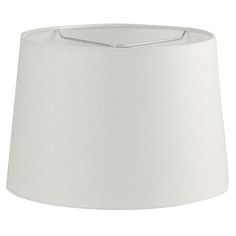 a white lamp shade on a white background