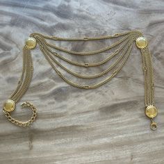 Gucci Gold Chain Belt In Great Condition Gucci Chain, Gold Chain Belt, Chain Belt, Gucci Accessories, Gold Chain, Gold Chains, Limited Time, Jewelry Accessories, Women Accessories