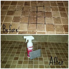 before and after pictures of tile cleaning