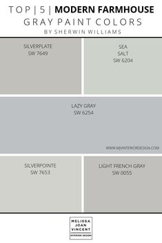 gray paint colors for the modern farmhouse house