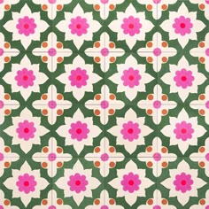 an image of a pattern with flowers on it