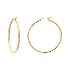 Our favorite classic everyday hoops! A bold look yet lightweight and comfortable so they won't weigh down your ears. From jeans and t-shirt to a LBD, these earrings are a staple this season. Tube Thickness 2mm. Also available in 3mm and 4mm thickness. 

15mm (0.60") Diameter
20mm (0.80") Diameter
25mm (1.00") Diameter
30mm (1.20") Diameter
45mm (1.75") Diameter
55mm (2.20") Diameter
Solid 14K Gold
Lifetime Guarantee
Made in Los Angeles 70s Shoot, Tube Hoop Earrings, Formal Jewelry, Medium Hoop Earrings, Diamond Evil Eye, Evil Eye Earrings, Golden Earrings, Gold Baby, Eye Earrings