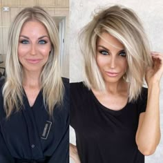 Before and after haircut styles for 2020 | | Just Trendy Girls Before And After Haircut, Short Layered Haircuts, Great Hair, Layered Haircuts, Length Hair