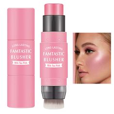 PRICES MAY VARY. 🦋【Multipurpose Makeup Stick】The 2-in-1 dual-ended design of the cream blush stick is spreadable, blendable and breathable, easily providing a natural, glamorous and even finish to your cheeks, eyes and lips. For your everyday makeup needs. 🦋【Silky Cream Texture】Cream blush stick has a delicate, smooth and refreshing texture that is light and airy and blends perfectly into your skin, leaving your cheeks with a baby-soft, naturally moisturized color. 🦋【Easy to Apply】The cream b Blush Tips, Stick Blush, Cream Blush Stick, Blush Stick, Hair Mistakes, Makeup Needs, Blush Highlighter, Contour Brush, Tea Powder