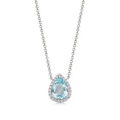 Kiki Mcdonough, Blue Topaz Necklace, Topaz Necklace, Blue Topaz, Topaz, White Gold, Necklaces, Gold, Blue