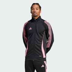 adidas Shop the Tiro 24 Training Jacket - Black at adidas.com/us! See all the styles and colors of Tiro 24 Training Jacket - Black at the official adidas online shop. Adidas Moisture-wicking Track Jacket, Adidas Moisture-wicking Sportswear Track Jacket, Adidas Training Track Jacket, Adidas Track Jacket For Training, Adidas Athleisure Track Jacket For Sports, Adidas Sportswear Track Jacket For Training, Adidas Functional Track Jacket For Sports, Adidas Moisture-wicking Track Jacket For Streetwear, Adidas Sporty Track Jacket With Logo