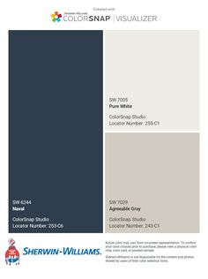 the color scheme for sherwinn - williams's paint colors