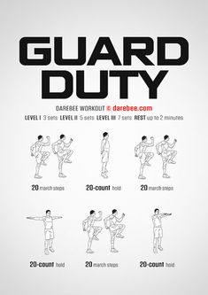 the poster shows how to do guard duty