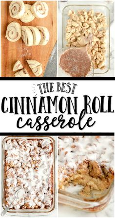 the best cinnamon roll casserole recipe is so easy to make and it's delicious