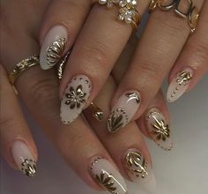 Nail Journey, Nail Art French, Gold Chrome Nails, Become Your Own Boss, Chrome Nail Art, Gold Nail Designs, Chrome Nail, Nagel Tips