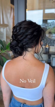 Wedding Hairstyles Dark Hair Updo, Bride Updo Hairstyles Dark Hair, Wedding Updos Dark Hair, Bridesmaid Hair For Medium Length, Updo With Front Pieces Down, Bridesmaid Hairstyles Dark Hair Updo, Bride Hairstyles Black Hair, Formal Event Hairstyles, Medium Hair Updo For Wedding