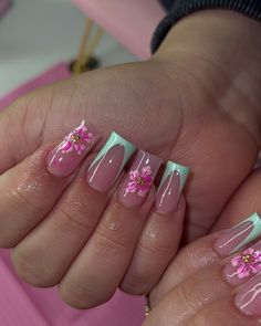 This set was giving book me a vacay to Hawaii 🌸🌸 | Instagram Summer Vacay Nails, Hawaii Instagram, Acrylic Toe Nails, Book Me, Summery Nails, Girly Acrylic Nails, Short Square Acrylic Nails, Dope Nail Designs, Acrylic Nails Coffin Pink