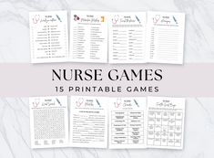 printable nurse games for nurses