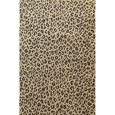 a leopard print rug with black spots on it