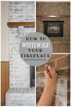 how to whitewash your fireplace