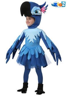 Rio Jewel, 4t Dress, Blue Macaw, Velour Fabric, Theme Halloween, Movie Costumes, Shoe Covers