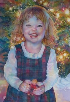 Christmas Joy | Jeannie Vodden Art Let's Make Art, Watercolor Portrait Painting, Sweet Smile, Painting People, Realistic Art, Sierra Nevada, Watercolor Portraits, Childrens Art, Figure Painting